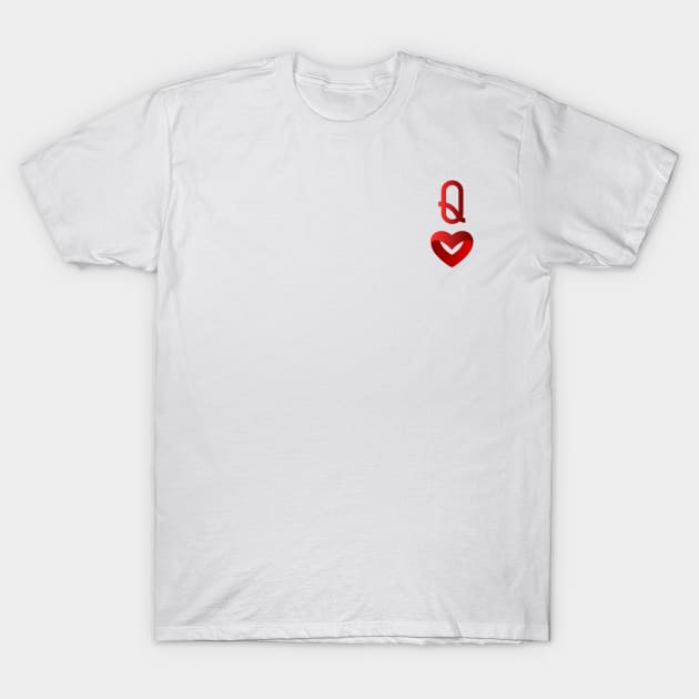 Queen of Hearts T-Shirt by bearded_papa